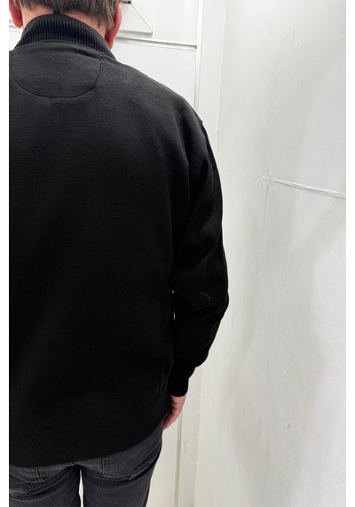 Santa Fistan Store Erkek Siyah Desenli Klasik Kesim Rahat Kalıp Hakim Yaka Kışlık Yünlü Astarlı Mont Santa Fistan Store Erkek Siyah Desenli Klasik Kesim Rahat Kalıp Hakim Yaka Kışlık Yünlü Astarlı Mont
