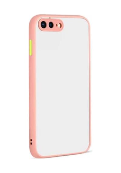 Apple Uyumlu iPhone 7 Plus Kılıf Zore Hux Düğme Ve Kapak Zıt Renk Kılıf