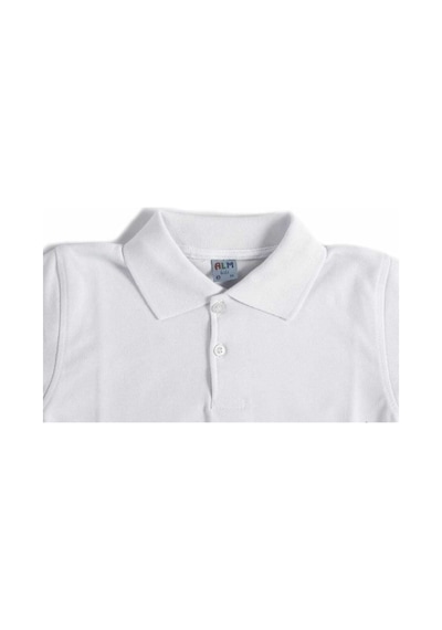 Alm Beyaz Kısa Kol 6-16 Yaş Çocuk Okul Lakos Tişört/t-shirt - 80238-beyaz Renkli