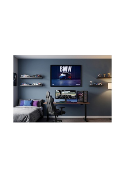 Bmw M4 Gt4 Evo Poster 48x33 Cm Çerçeveli Spor Araba Posteri Yarış Otomobili Duvar Tablosu Bmw Duvar Dekoru