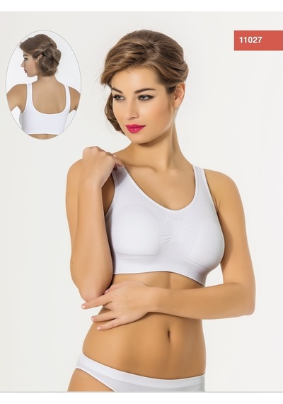Miss Fit Pedli Büstiyer Dikişsiz Kalın Askılı 11027