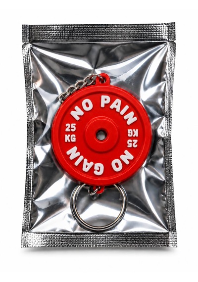 25kg Ağırlık Plakası Anahtarlık - No Paın No Gaın Kırmızı
