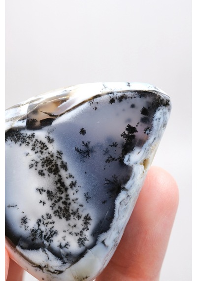 Alkimik Mavi Ve Altın Birleşimi: Cilalı Merlinit Dendritik Opal Numunesi
