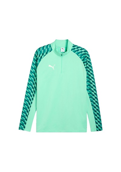 Puma Teamliga26 Training 1/4 Zip Erkek Futbol Antrenman Uzun Kollu Tişört 65972480 Yeşil