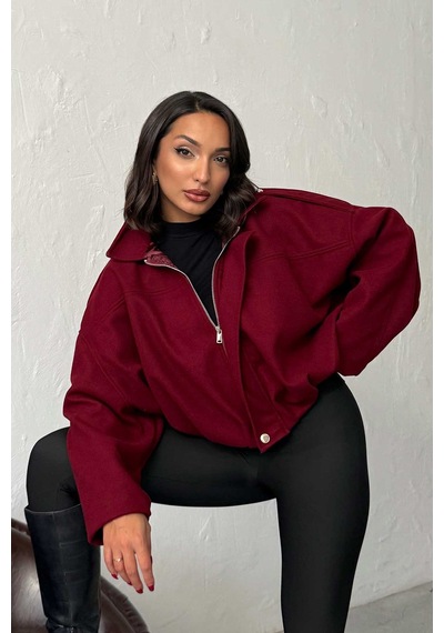 Verymoda Kaşe Mont F2047 Bordo