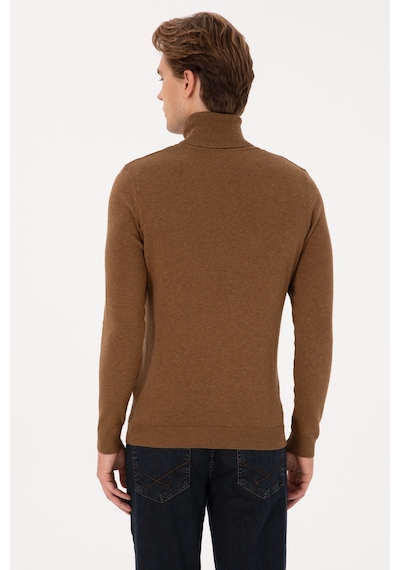 U.s. Polo Assn. Erkek Haki Melanj Kazak /triko 50307760-vr125 Hakı Melanj