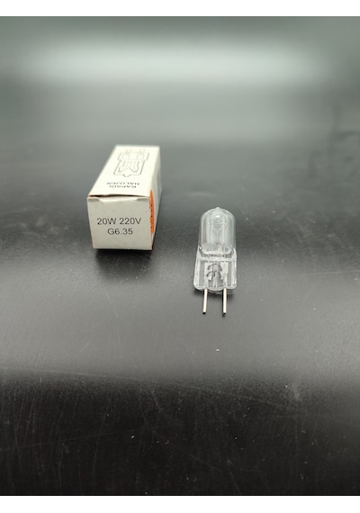 G.6 Halojen Ampul 20.watt Şeffaf Renkte 5.adetli Paket