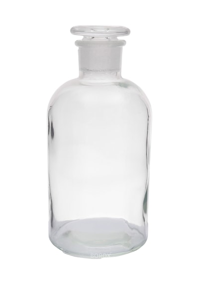 Borox Şilifli Cam Tıpalı Şeffaf Cam Miyar Şişe 500 ML