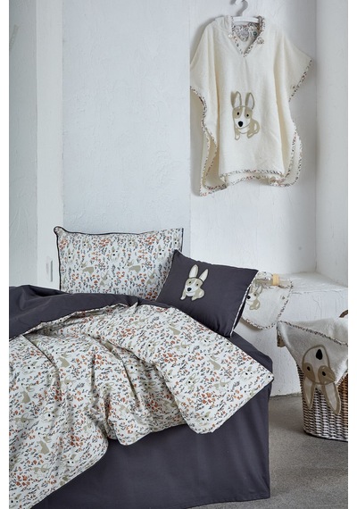 Ecocotton Dogi Bebek Nevresim Seti Baskılı 100 x 150