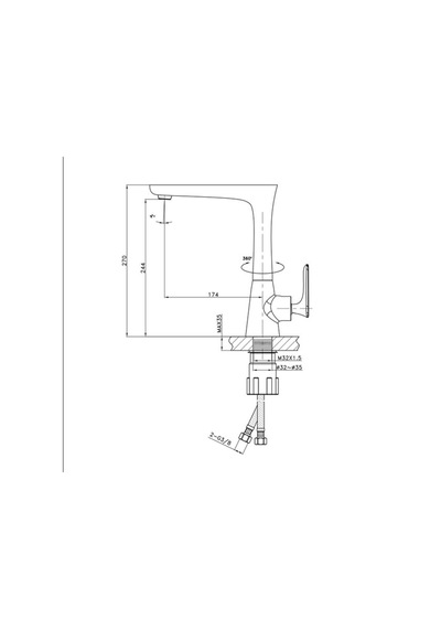 Eva Banyo Fontana Fm-K0111 Krom Mutfak Bataryası