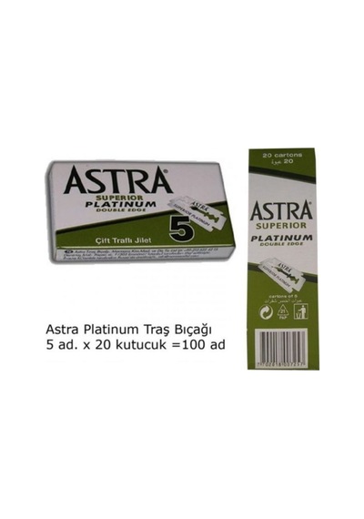 676487 Astra Çift Taraflı Jilet 20x5Li