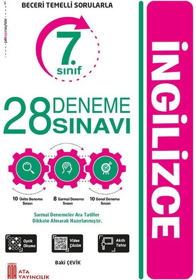 Ata Yayıncılık 7. Sınıf 28 Deneme Sınavı İngilizce