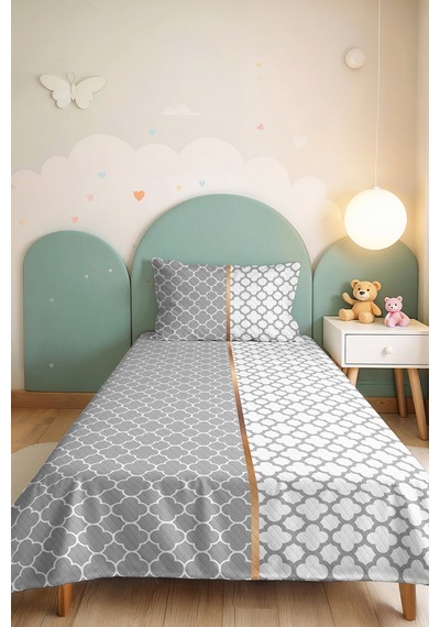 Gri Geometrik Modern Pike Takımı - Beyaz Bakır Çizgili Tek Kişilik Mevsimlik Yatak Örtüsü 160x220 Cm Kadife Fildişi Masalı Gri Geometrik Modern Pike Takımı - Beyaz Bakır Çizgili Tek Kişilik Mevsimlik Yatak Örtüsü 160x220 Cm Kadife Fildişi Masalı