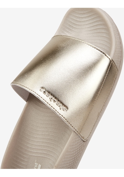 Skechers Hyper Slide - Shine On Kadın Altın Terlik 140431 Gld Altın