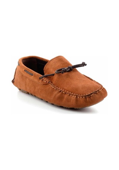 Bambi Taba Leather Erkek Loafer Ayakkabı E01549913402 Taba