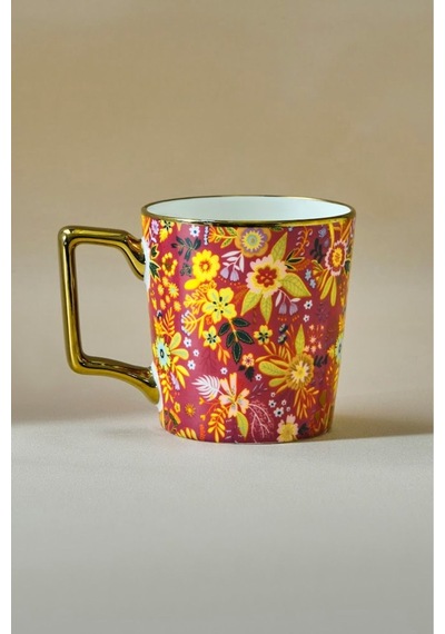 Karaca Flower D Harfli Kupa 350 ml