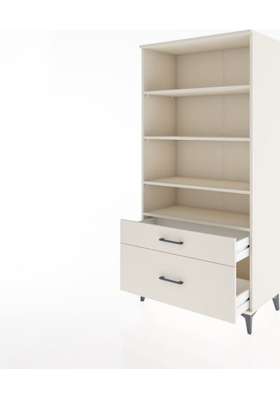 Hyperion Dolap 4 Raflı 2 Çekmeceli 88x44x182 Aytaşı-aytaşı Aytaşı