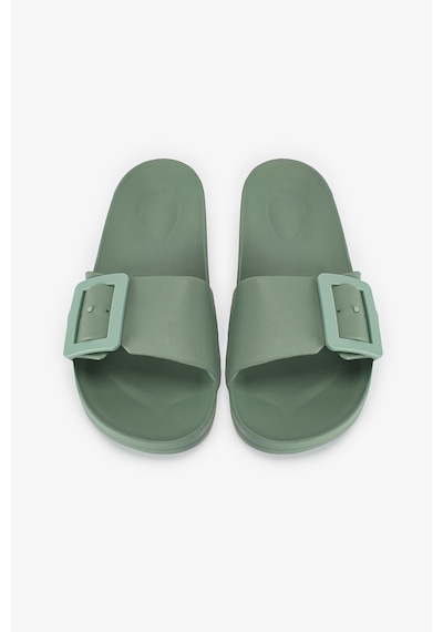 Penti Yeşil Big Buckle Terlik