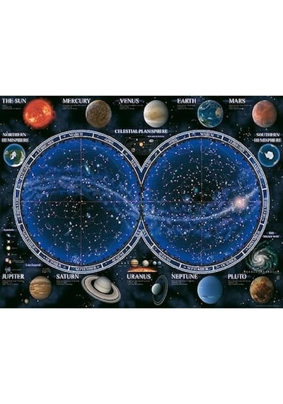 1500p Puzzle Gök Haritası, Yapboz