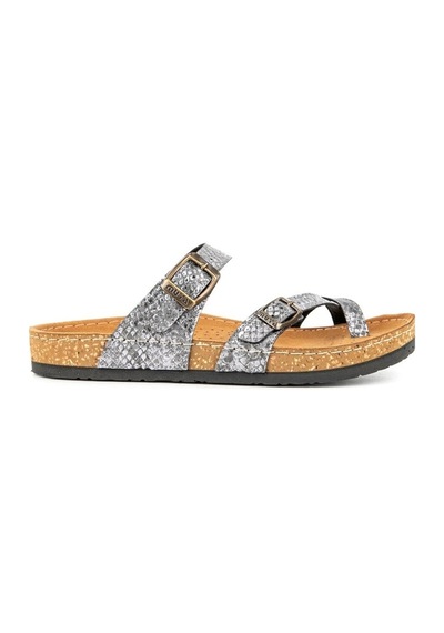 Muya 31101 Z Camilia Casual Günlük Platin Kadın Terlik Platin