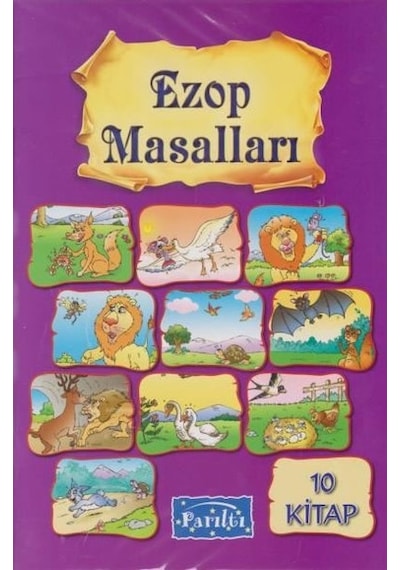 Ezop Masalları - 10 Kitap Takım- Parıltı Yayınları