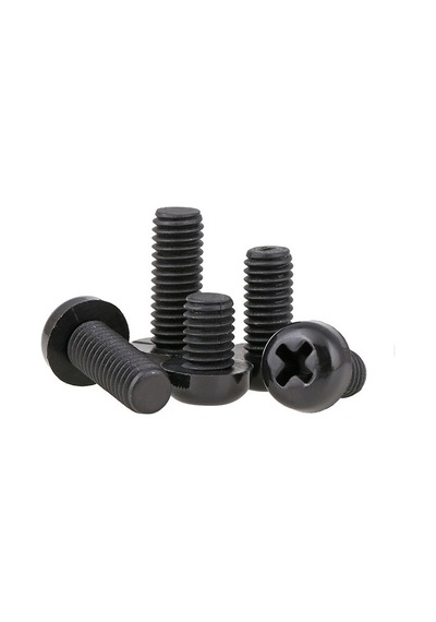 M4 X20mm Plastik Civata Vida Siyah X 5 Adet Rf003 -