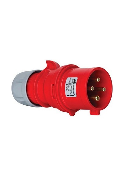 Mete Enerji 4x32a. Ip44 Düz Fiş- Vidalı Bağl. 406109v