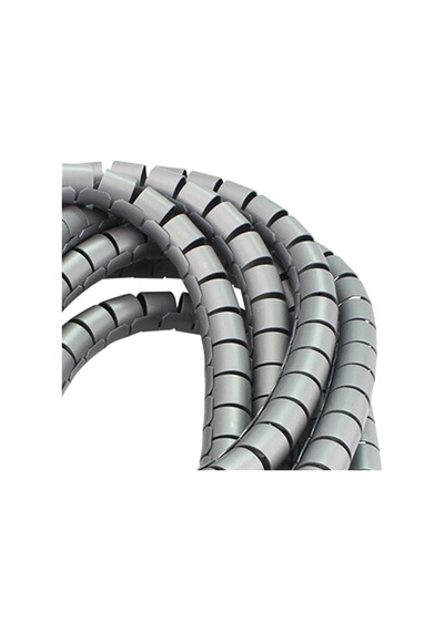 Ø30 Kablo Koruyucu Ve Düzenleyici Spiral 1mt Gri