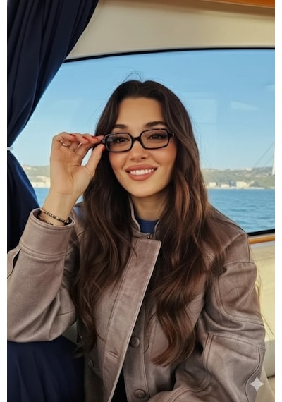 Glamy Kare Model Optik Uyumlu Mavi Işık Korumalı Gözlük Modern Çerçeveli Trend Şık Ve Modern Leopar