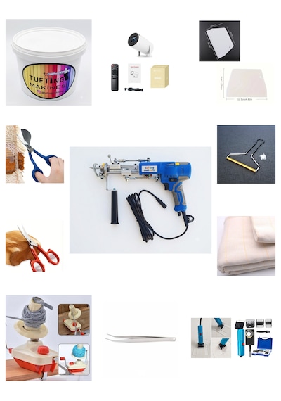 Ak-v Tufting Makinesi Full Set Mavi Ak-v - Mavi Tıraş Makinesi Set İçeriği Açıklama Kısmındadır