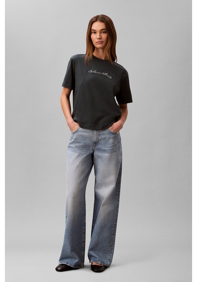 Calvin Klein Jeans Kadın Tişört Lv047f820g Mavi