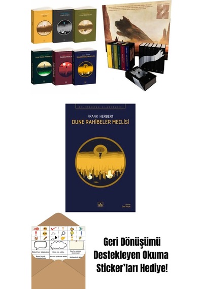 Dune Takım Set + Dune Serisi Kutu Set 6 Kitap Ciltli + Dune Rahibeler Meclisi