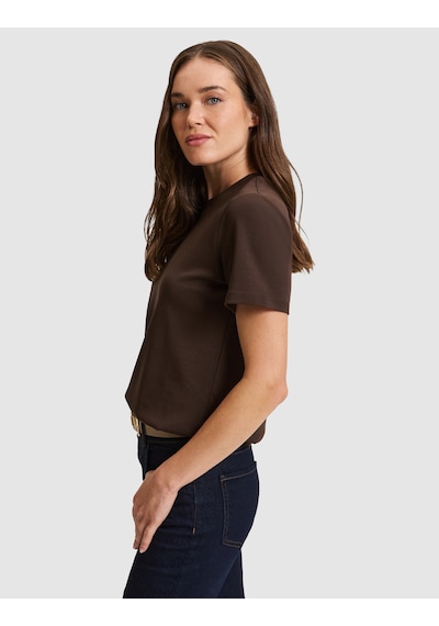 Pierre Cardin Kahverengi Regular Fit Basic Tişört 50331306 Vr029