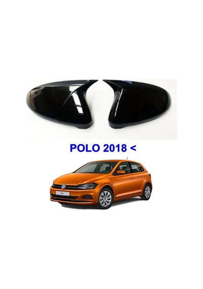 Volkswagen Polo 2017 Sonrası Batman Yarasa Ayna Kapağı parlak Siyah