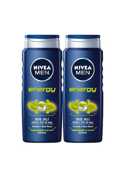 Nivea Men Energy Erkek Duş Jeli 2 x 500 ML