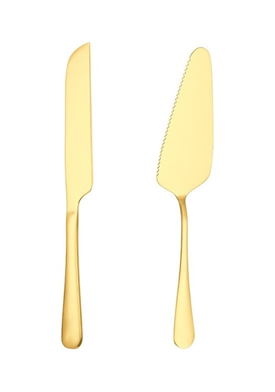 Çelik Pasta Spatula Bıçak Seti Kek Sunum Cin615sr