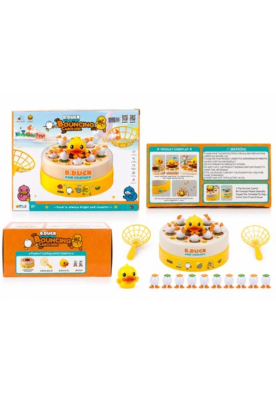 B.duck And Friends Bouncing Carousel Eğitici Beceri Oyunu