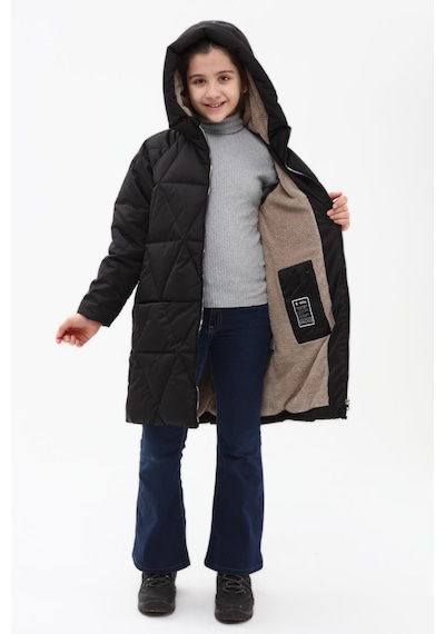 Benitto Kids Kız Çocuk Kaban 22bnt51251-Siyah
