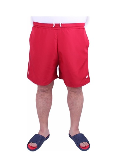Moc Grande Mocgrande Büyük Beden Klasik Deniz Şortu 23677 Kırmızı