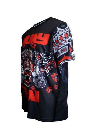 Dragondo Tx8599 Muaythai Tişört Dijital Baskı Muay Thai Tişörtü Kırmızı