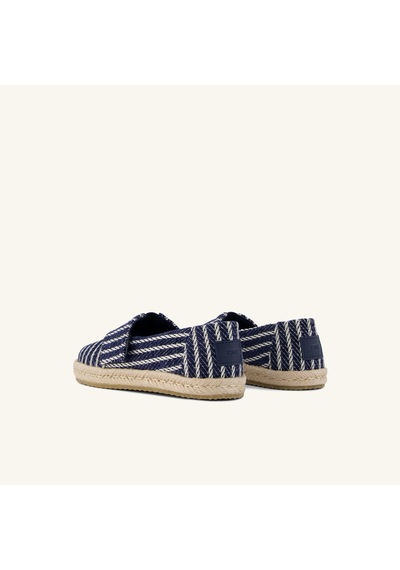 10023199 Navy Espadril Erkek Çocuk 10023199 Toms Dıana Alpargata Rope 2.0 Navy Nautical Stripe