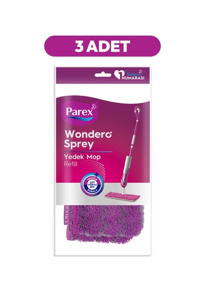 Wondero Sprey Yedek Mop Refil Üçlü Paket