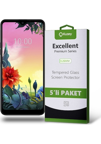 LG Uyumlu K50S Ekran Koruyucu Cam 5 Adet (534061368)