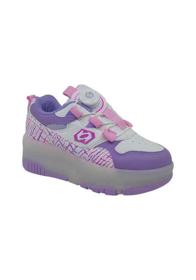 Zerhan 9625 Kız Çocuk Lila Işıklı Patenli Tekerlekli Sneaker Spor