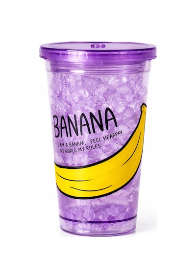 Buzlu Kırık Cam Görünümlü Smoothie Bardağı,450ml,sızdırmaz Kapaklı Soğuk İçecek Bardağı,bpa İçermez Mor