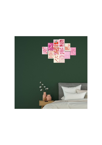 Pınky Indıe Pastelısh Poster Duvar Kağıdı Seti