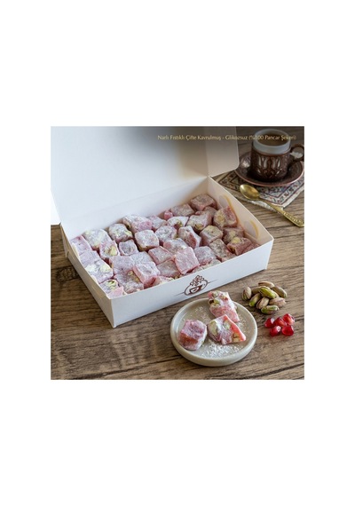 Narlı Duble Antep Fıstıklı Lokum 250 Gr Çifte Kavrulmuş %100 Pancar Şekeri - 884857268