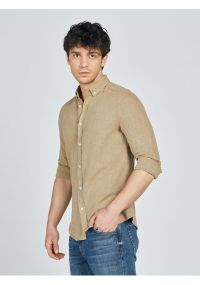 LOFT Regular Fit Erkek Gömlek U.kol Lf2027070 Q1.v1 Bej