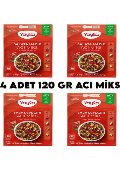 Yayla Acı Miks Hazır Salata X 4 Adet