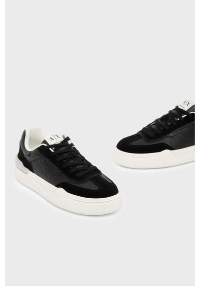 Armani Exchange Süet Detaylı Sneaker Ayakkabı Erkek Ayakkabı Xm002688 Af21419 Uc001 Siyah